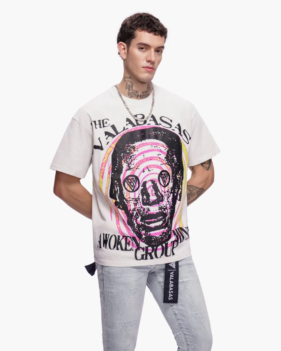 Awoken Minds Tee Beige - Image 5