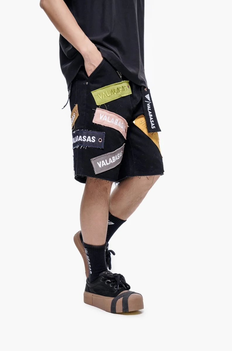 Banner Shorts Jet Black - Image 6
