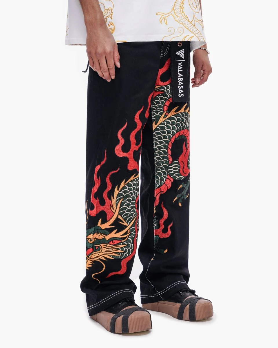 Blaze Fang Straight Leg Denim Jet Black - Image 4