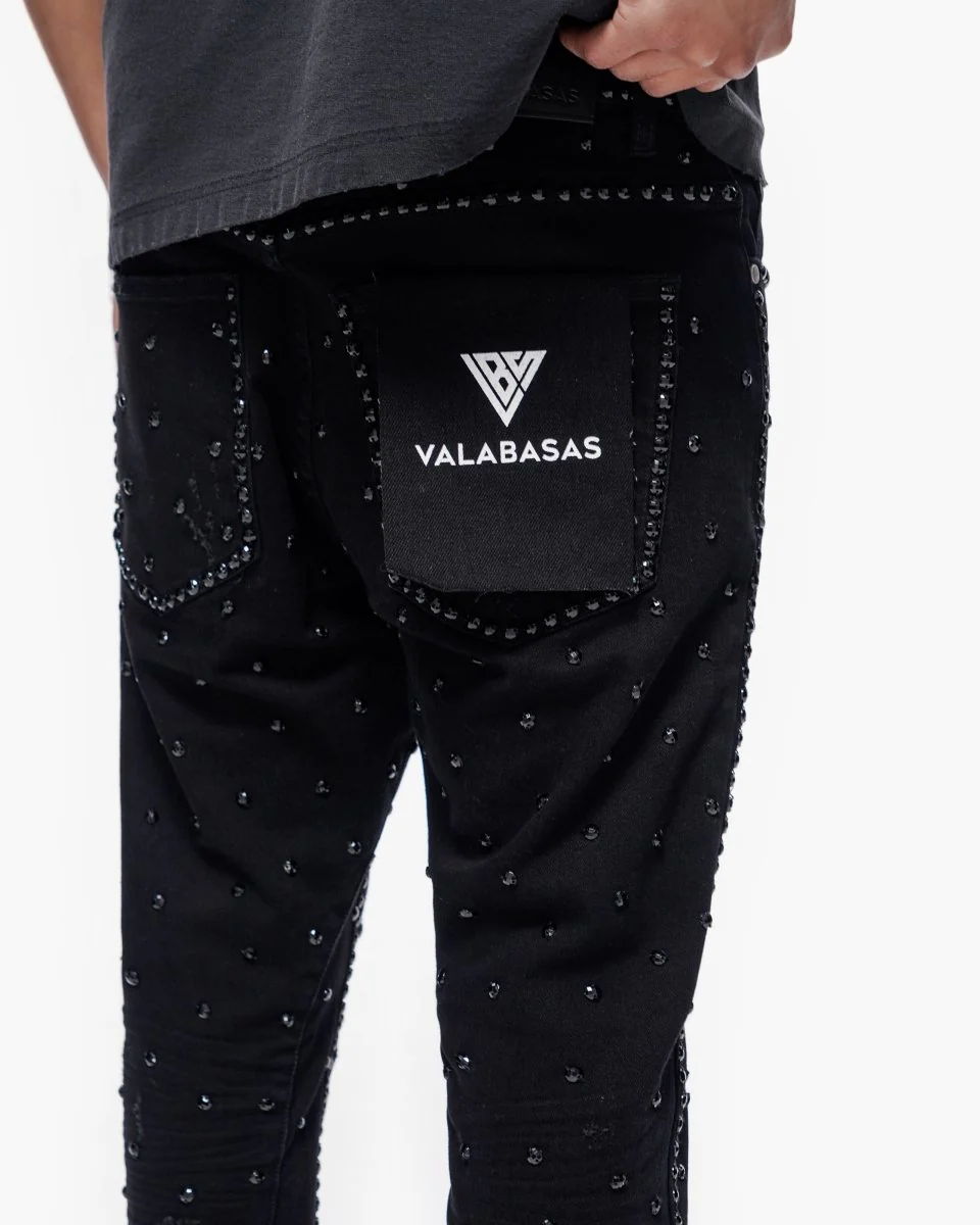 Canal Stacked Jet Black Jeans - Image 3