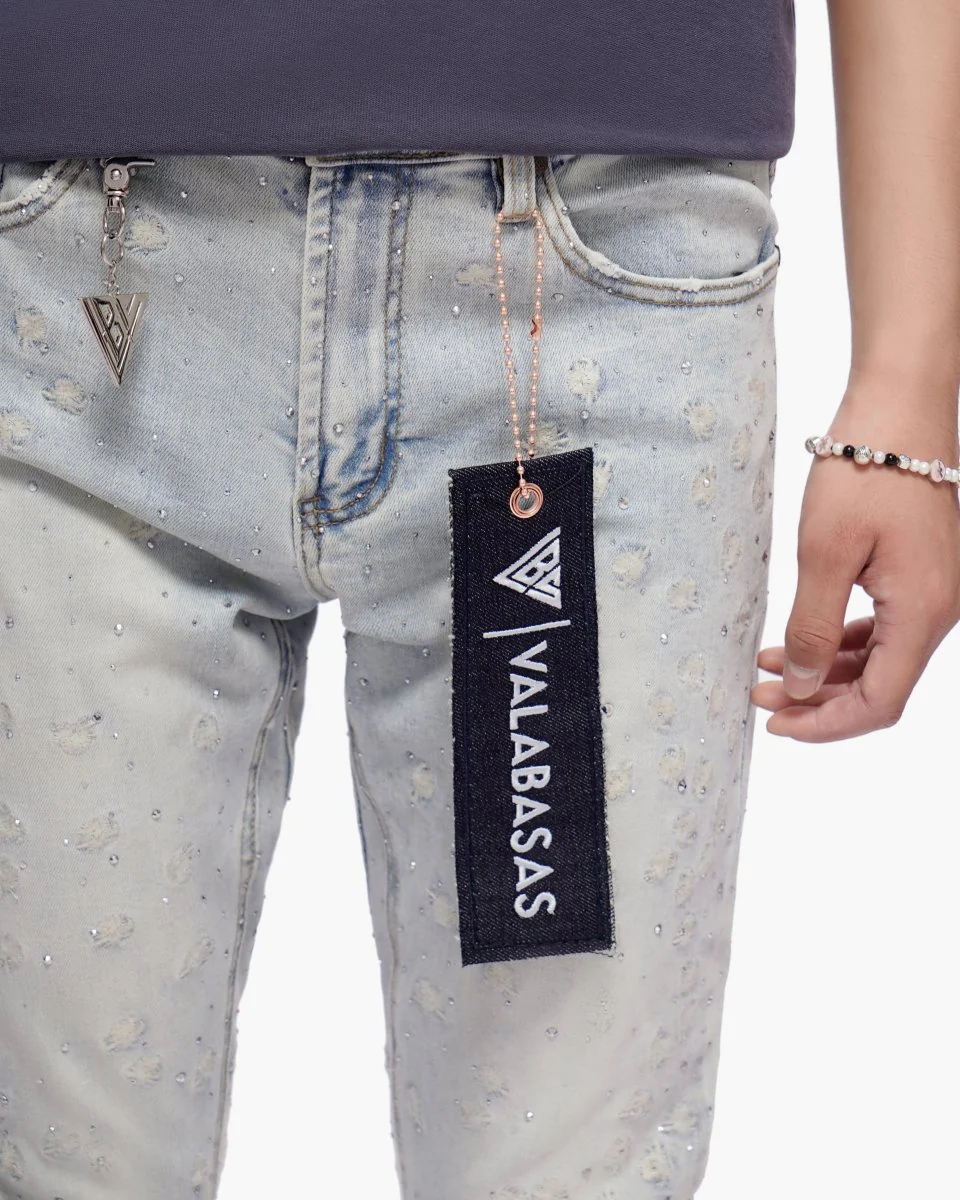 Canite Stacked Light Blue Wash Jeans - Image 2