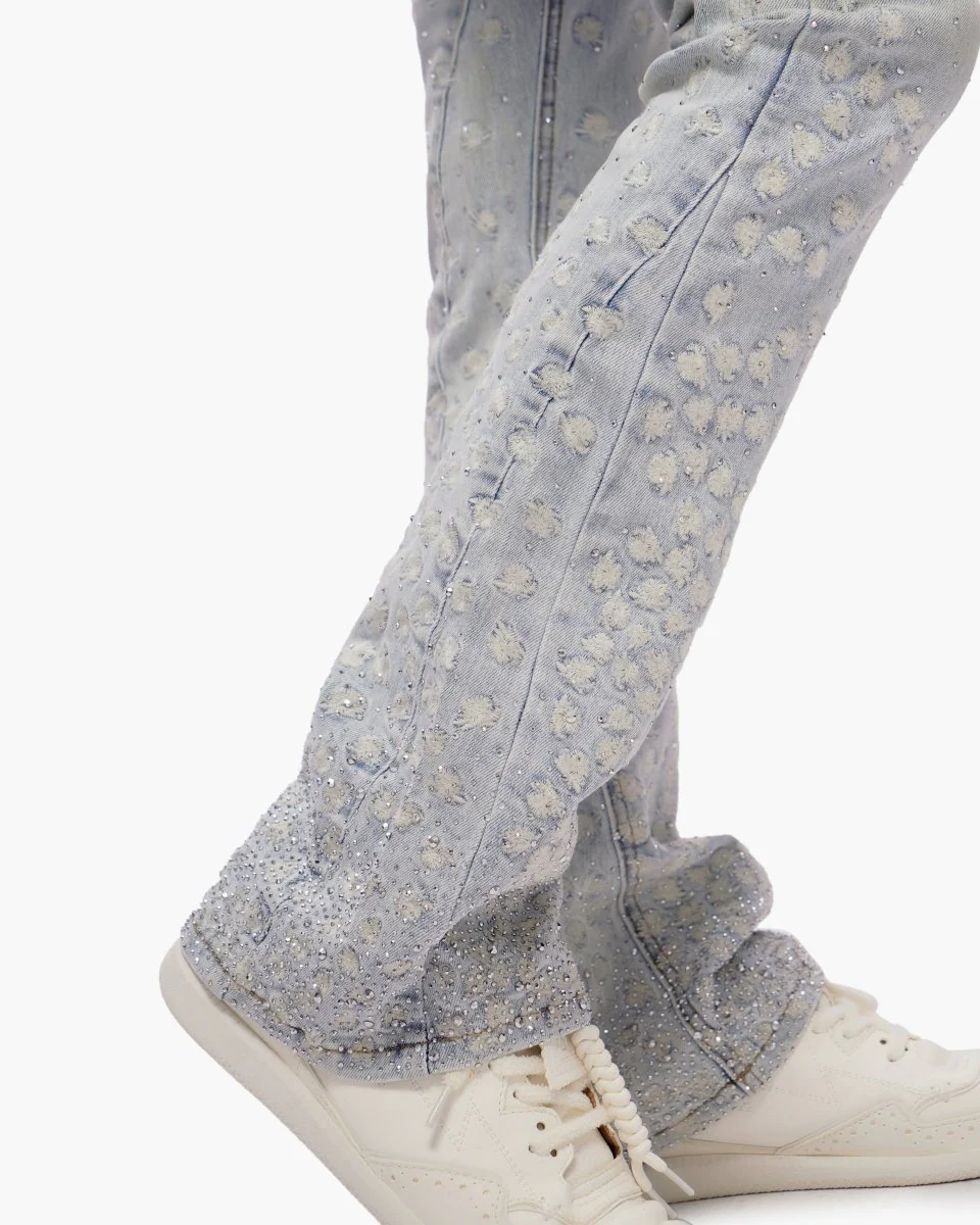 Canite Stacked Light Blue Wash Jeans - Image 3