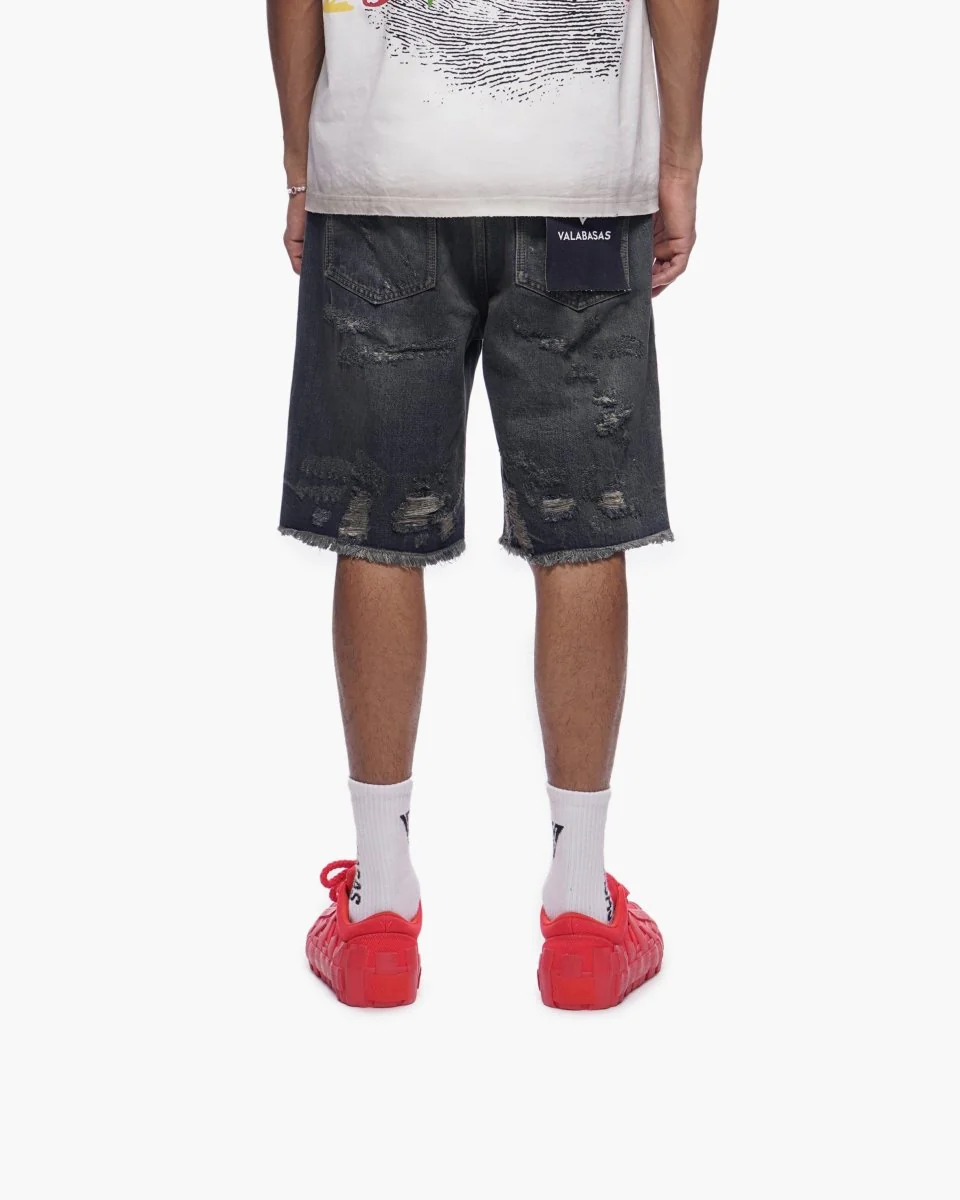 Clipped Shorts Dark Dirty Blue - Image 10