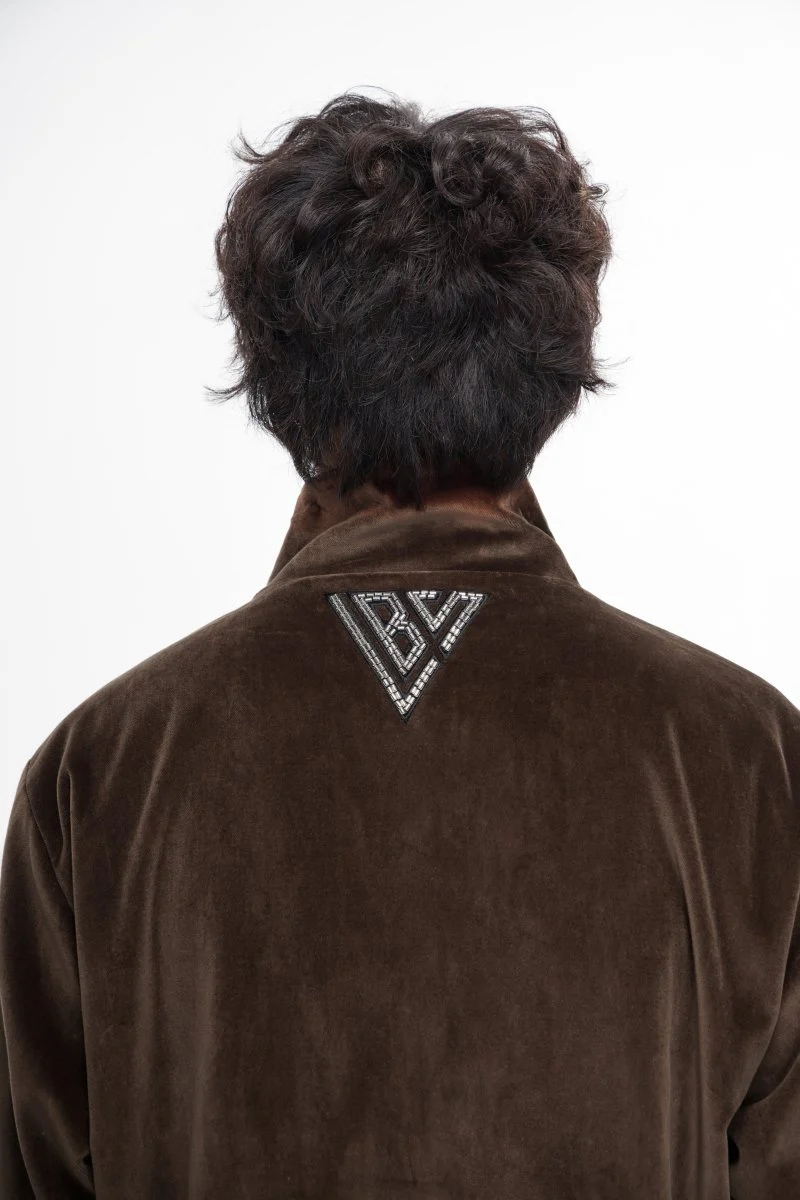 Eden Velvet Jacket Brown - Image 10