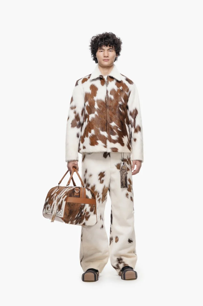 Étalon 100% Cowhide Jacket – Brown & Cream - Image 9
