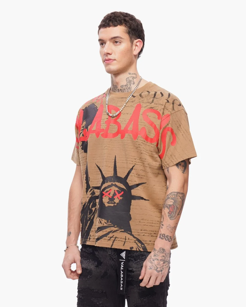 Freedom Tee Khaki - Image 7