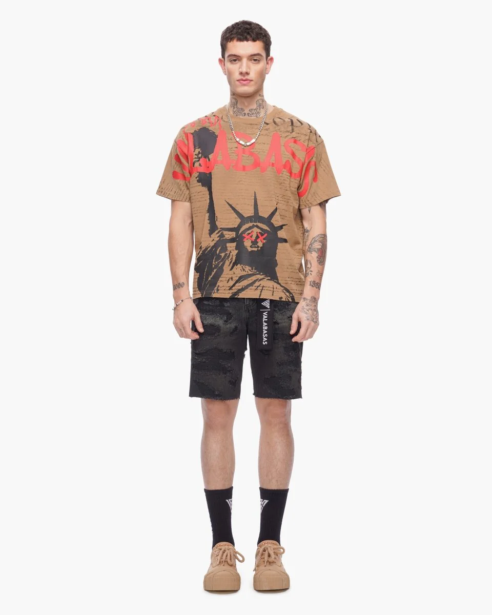 Freedom Tee Khaki - Image 9