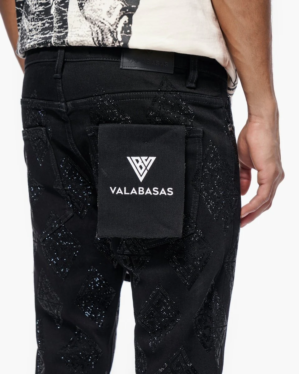 Gather Skinny Black Jeans - Image 3