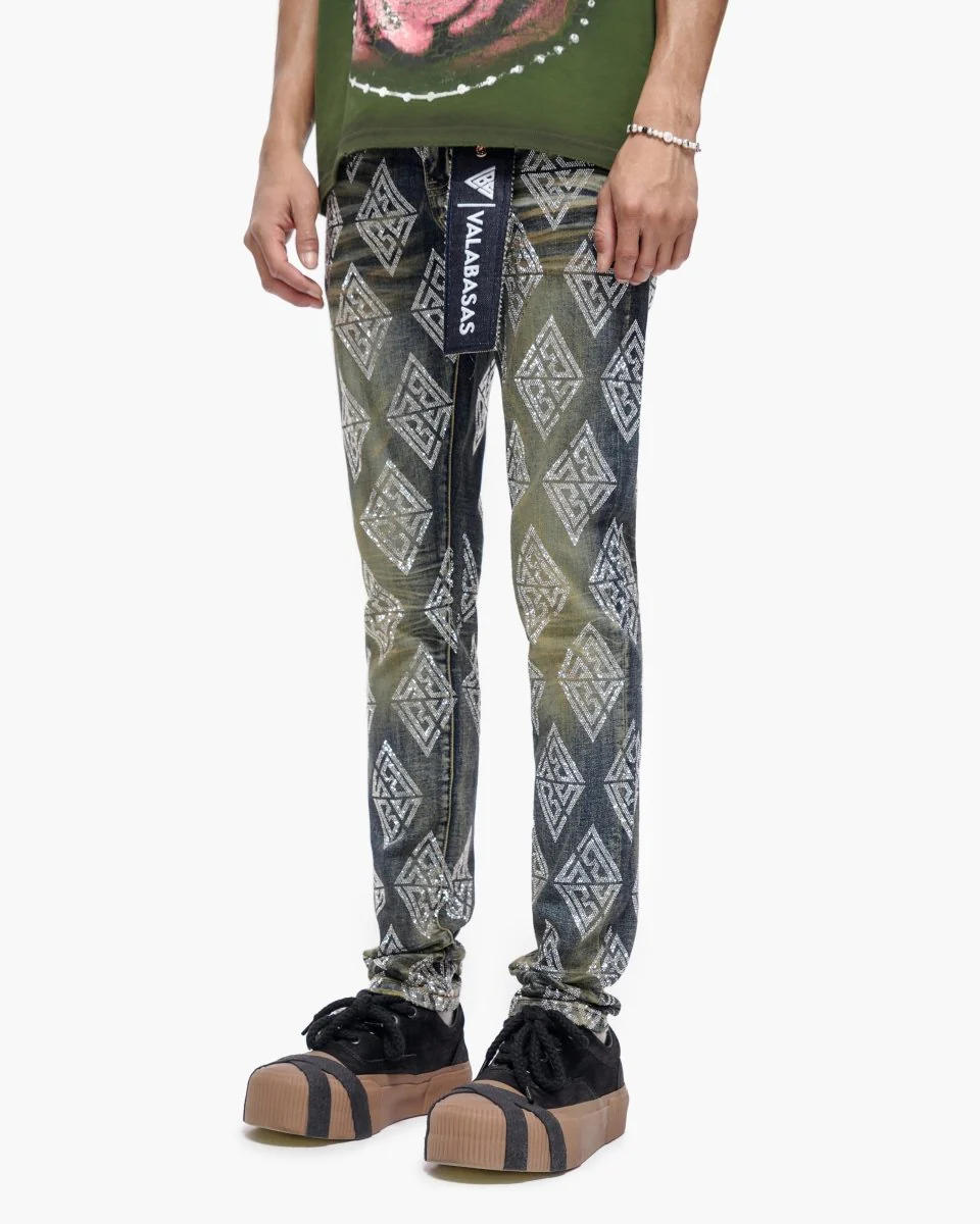Gather Skinny Dark Blue Wash Jeans - Image 7