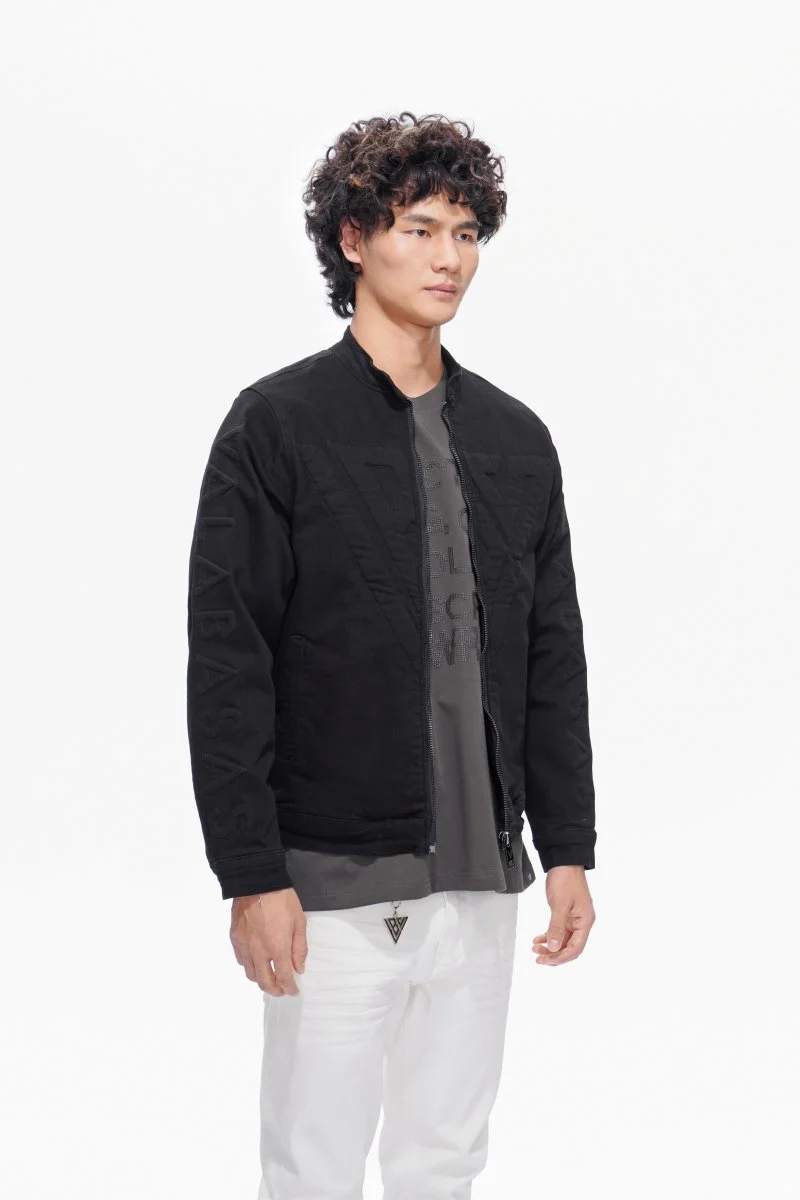 Harley Jet Black Denim Jacket - Image 7