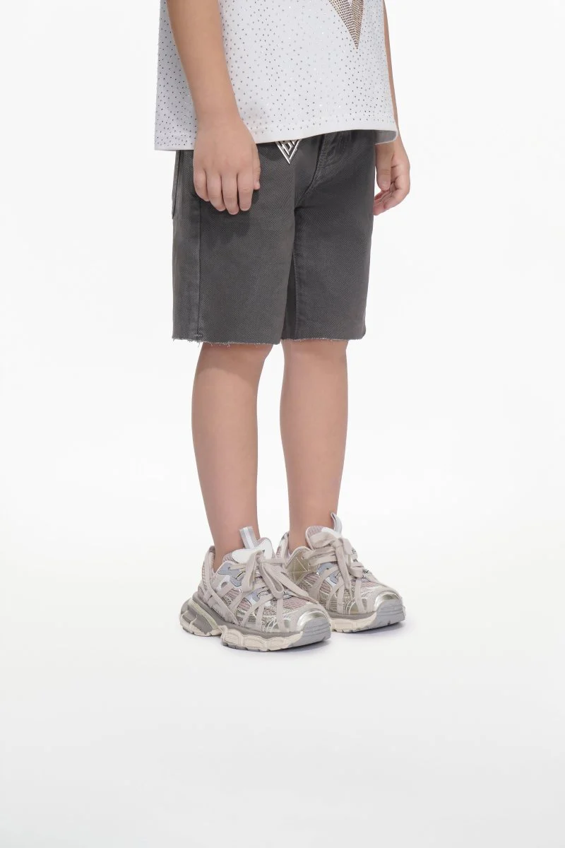 Jr. Shorts Kids Denim Grey Waxed - Image 3