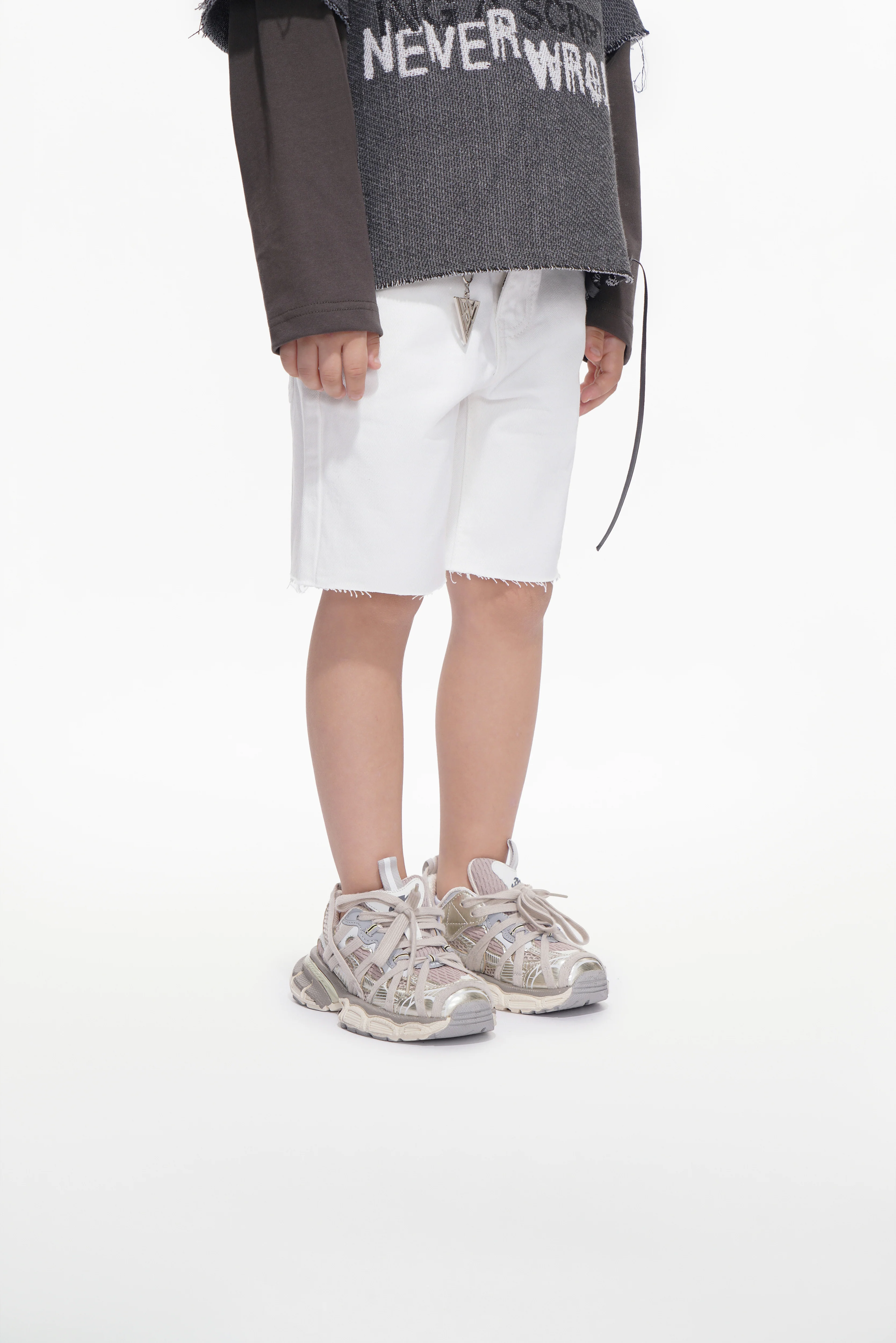 Jr. Shorts Kids Denim White - Image 5