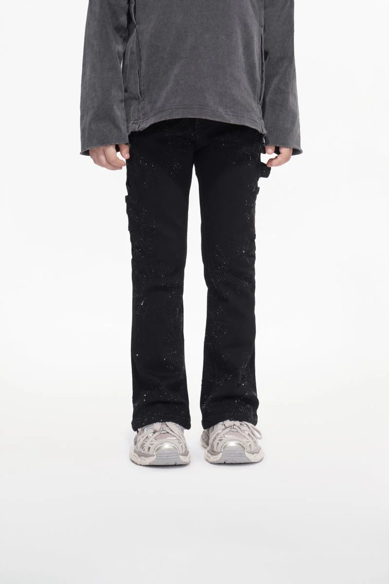 Kids Ringer Black Stacked - Image 4