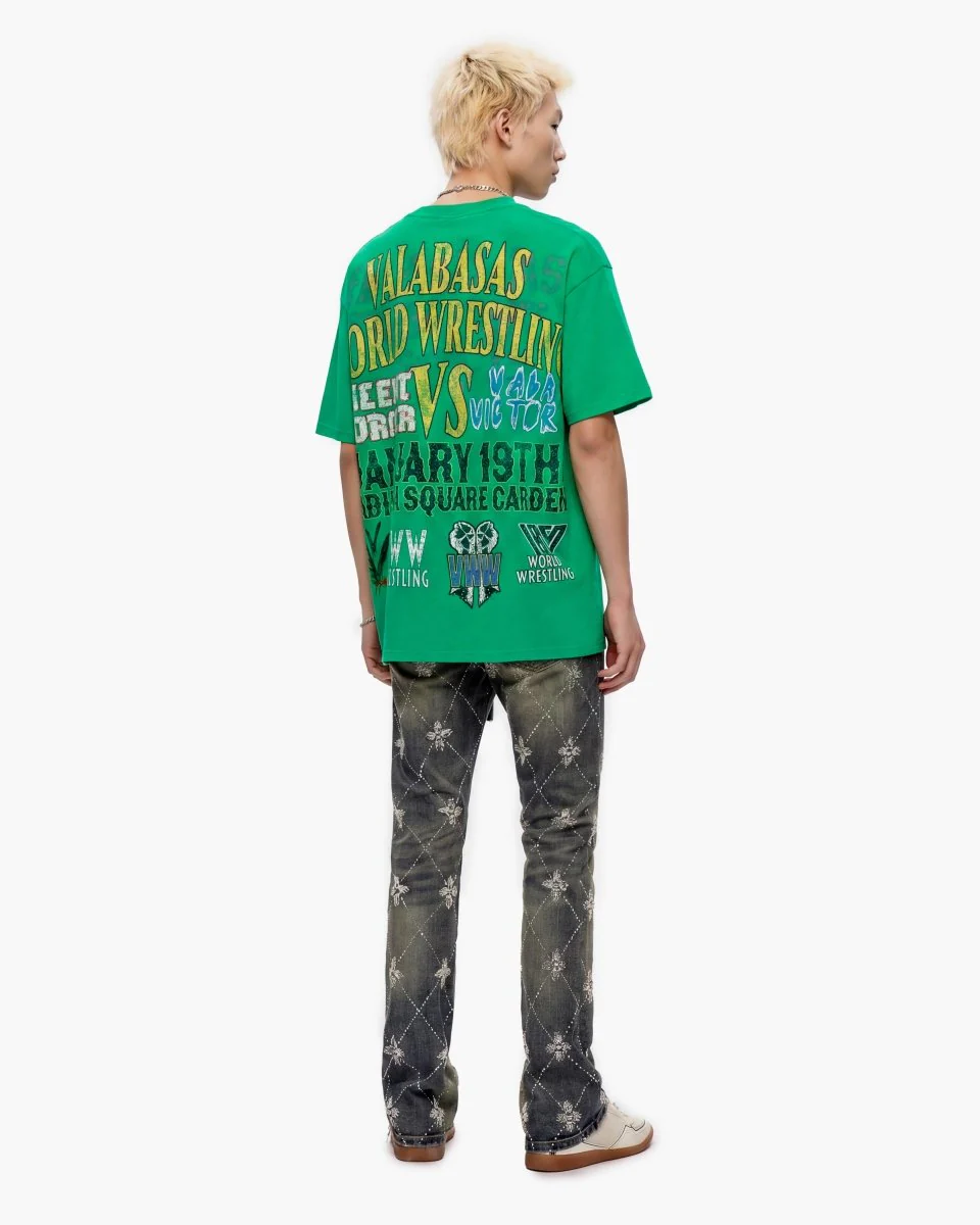 Kinz Stacked Medium Blue Jeans - Image 10