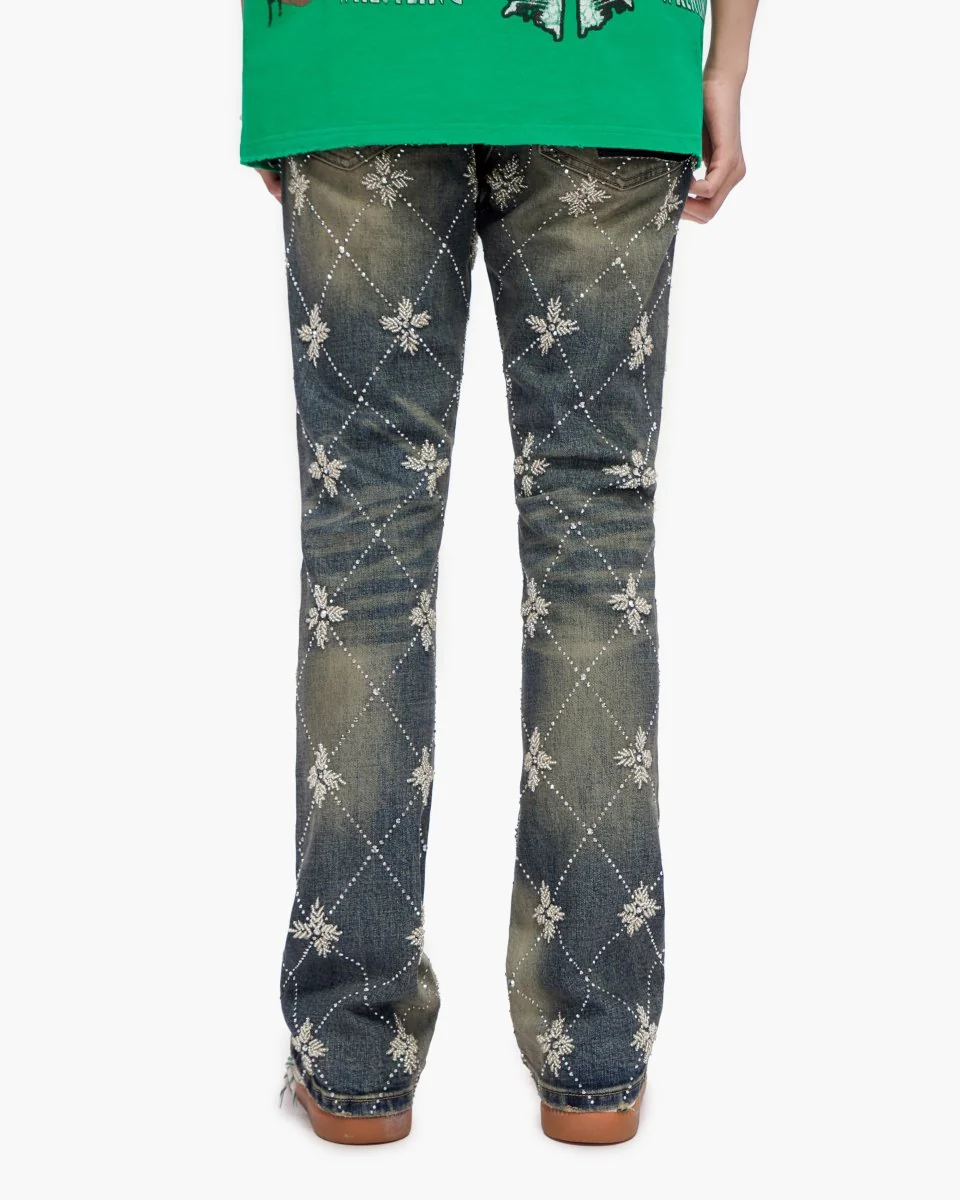 Kinz Stacked Medium Blue Jeans - Image 8