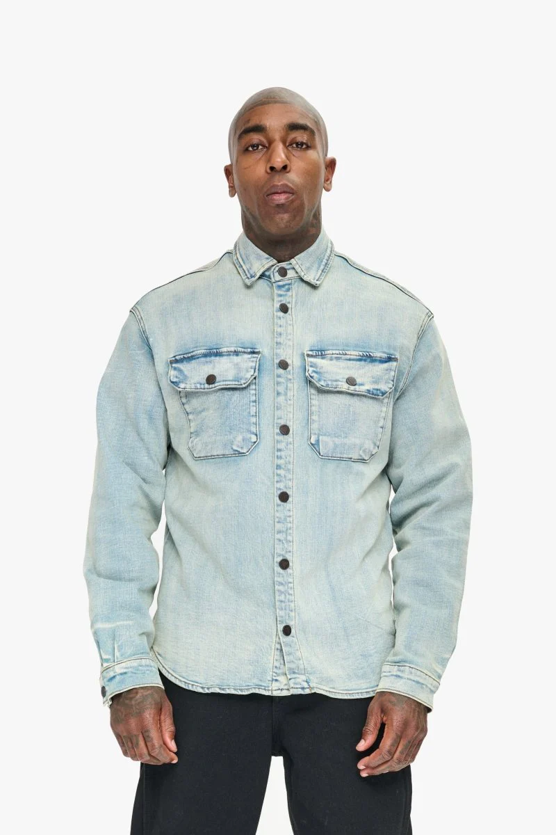 Mr.Button Down Light Wash - Image 2