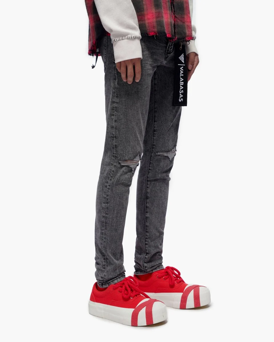 Mr Clean Grey Skinny Jeans - Image 5