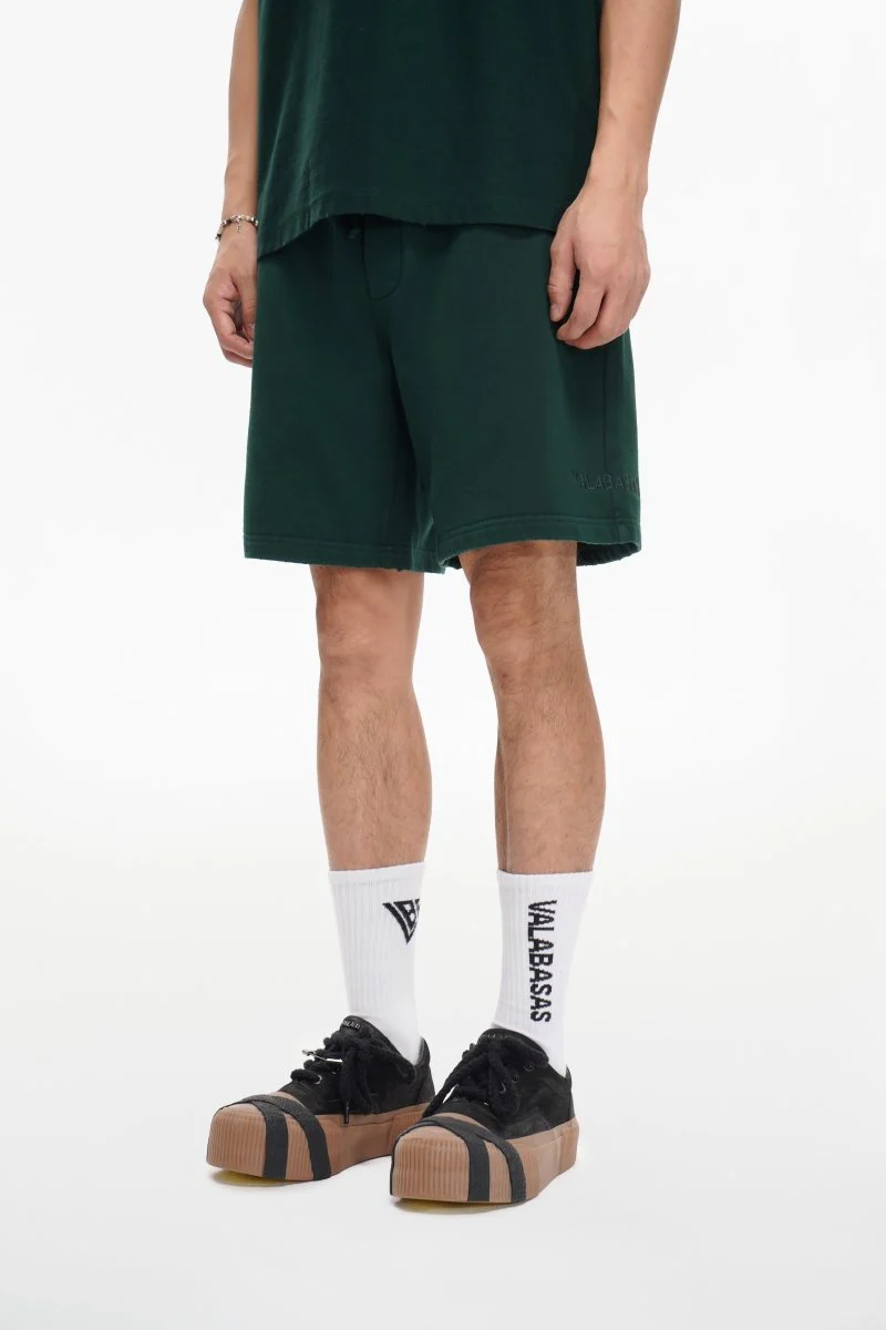 Mr. Fleece Shorts Green - Image 8