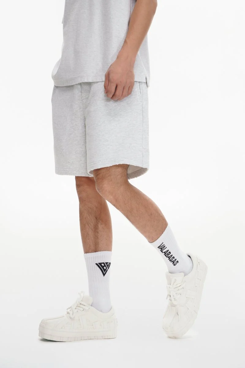 Mr. Fleece Shorts Light Grey - Image 5