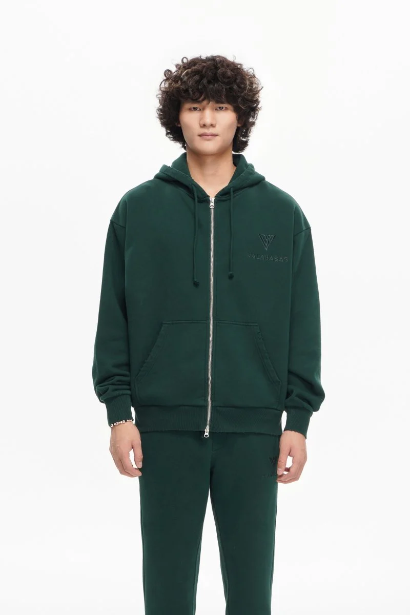 Mr. Fleece Zip Up Green - Image 3