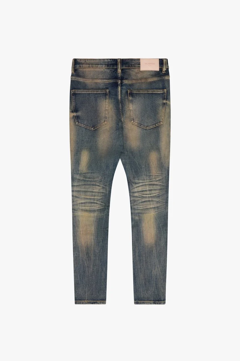 Mr. Flex Blue Vintage Skinny Jeans - Image 4