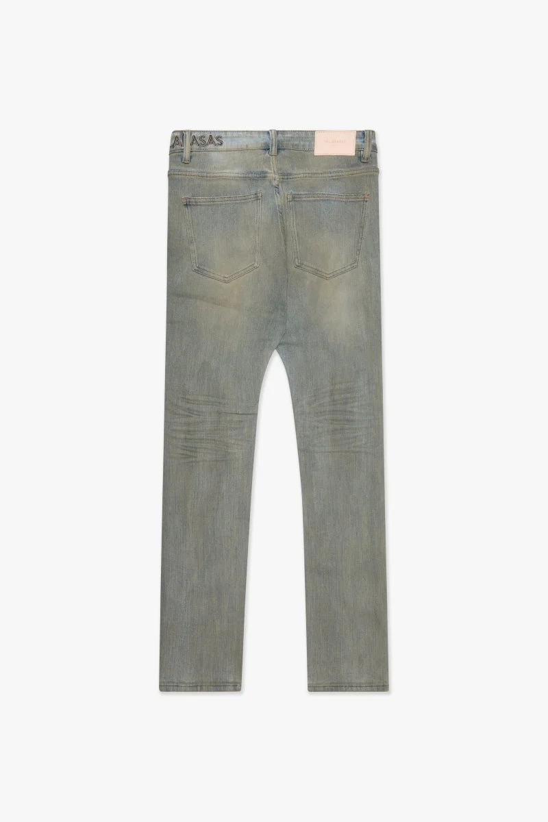 Mr. Flex Dirty Lt Blue Wash Skinny Jeans - Image 5