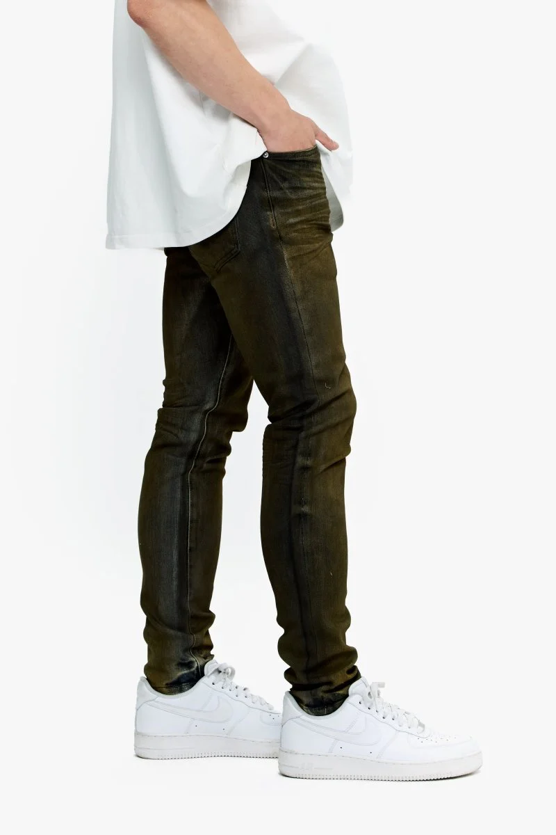 Mr. Flex Gold Fade Skinny Jeans - Image 4