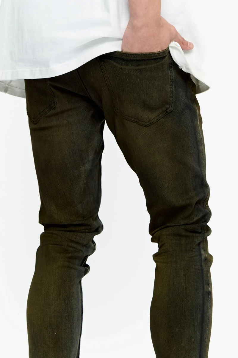 Mr. Flex Gold Fade Skinny Jeans - Image 6