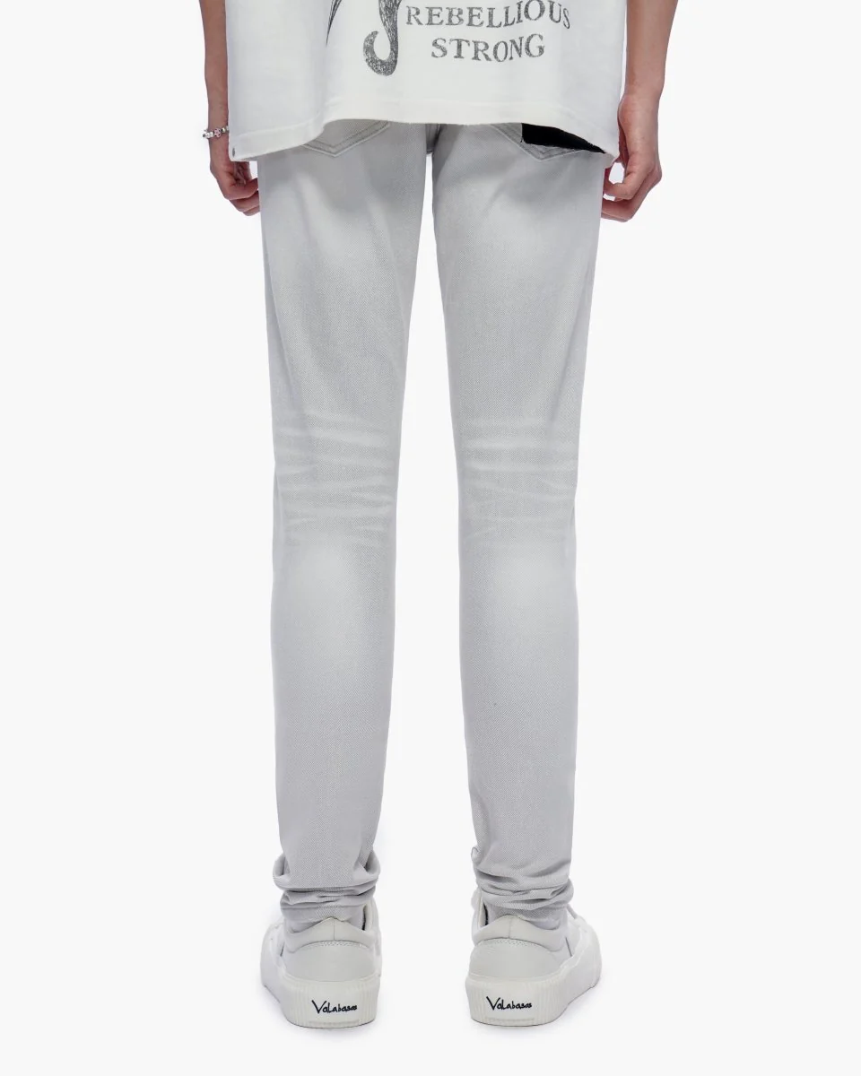 Mr. Flex Snow Grey Skinny Jeans - Image 7