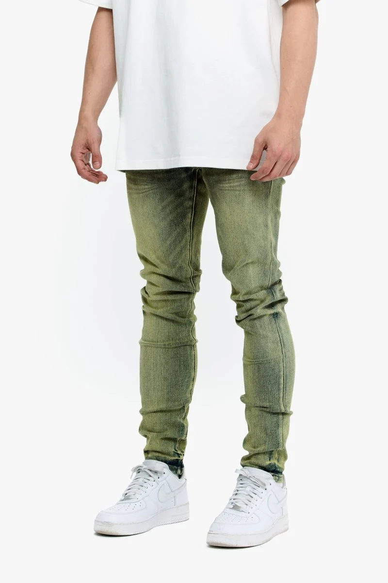Mr. Flex Yellow Washed Skinny Jeans - Image 2