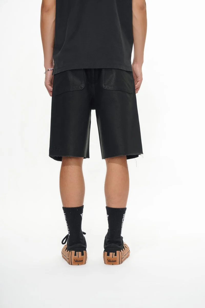 Mr. Shorts Black Wash Waxed Shorts - Image 8