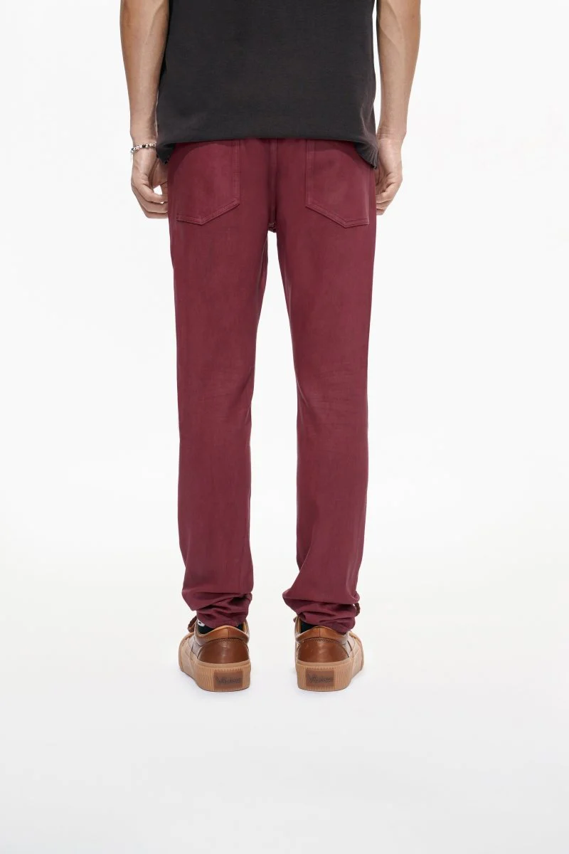 Mr.Slim Burgundy Waxed Skinny Jean - Image 5