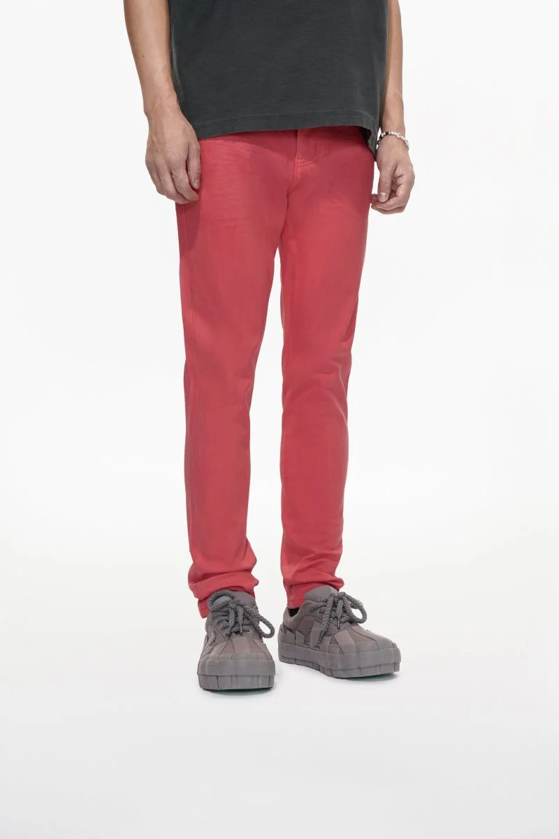 Mr.Slim Coral Waxed Skinny Jean - Image 5