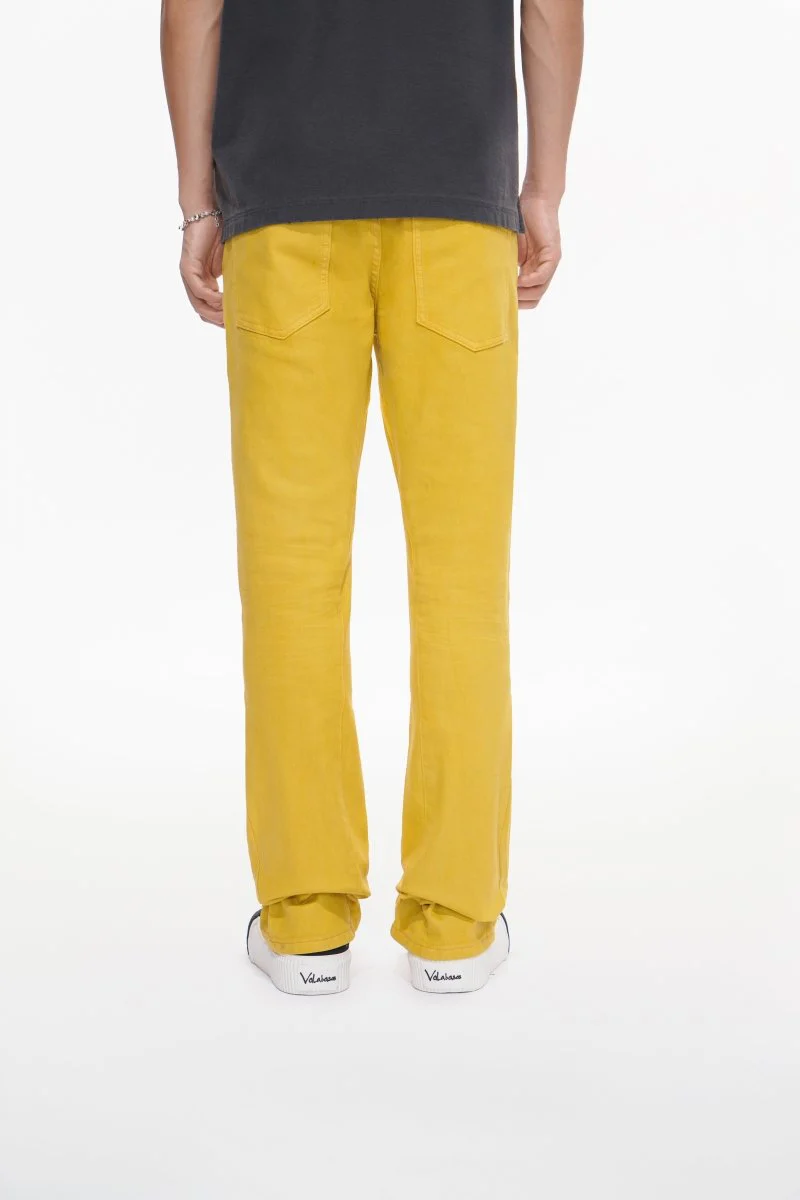 Mr.Stacked Yellow Waxed Jean - Image 4