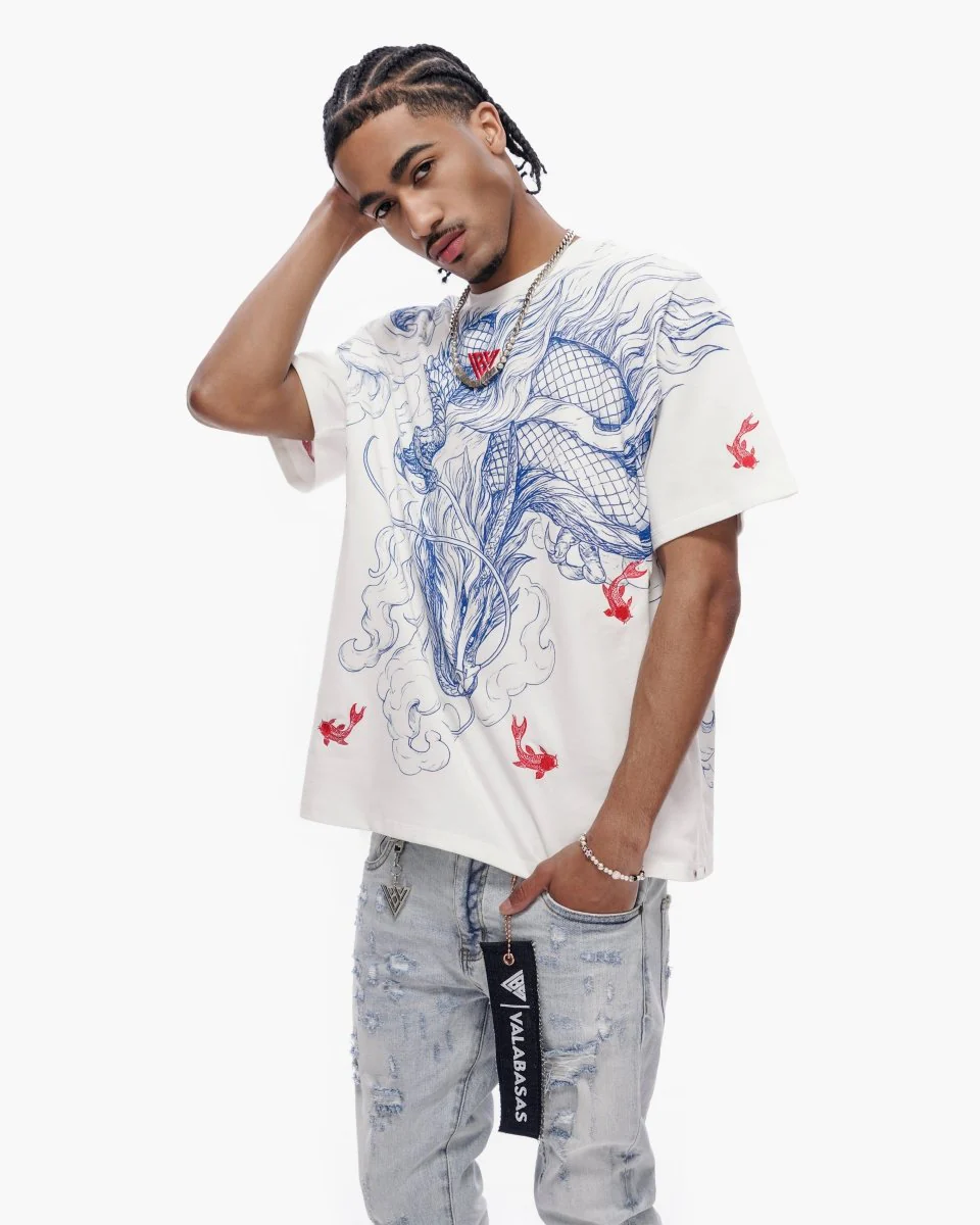 Mythic Flow Tee White - Image 5