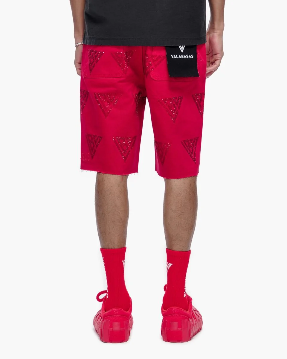 Palace Red Shorts - Image 7
