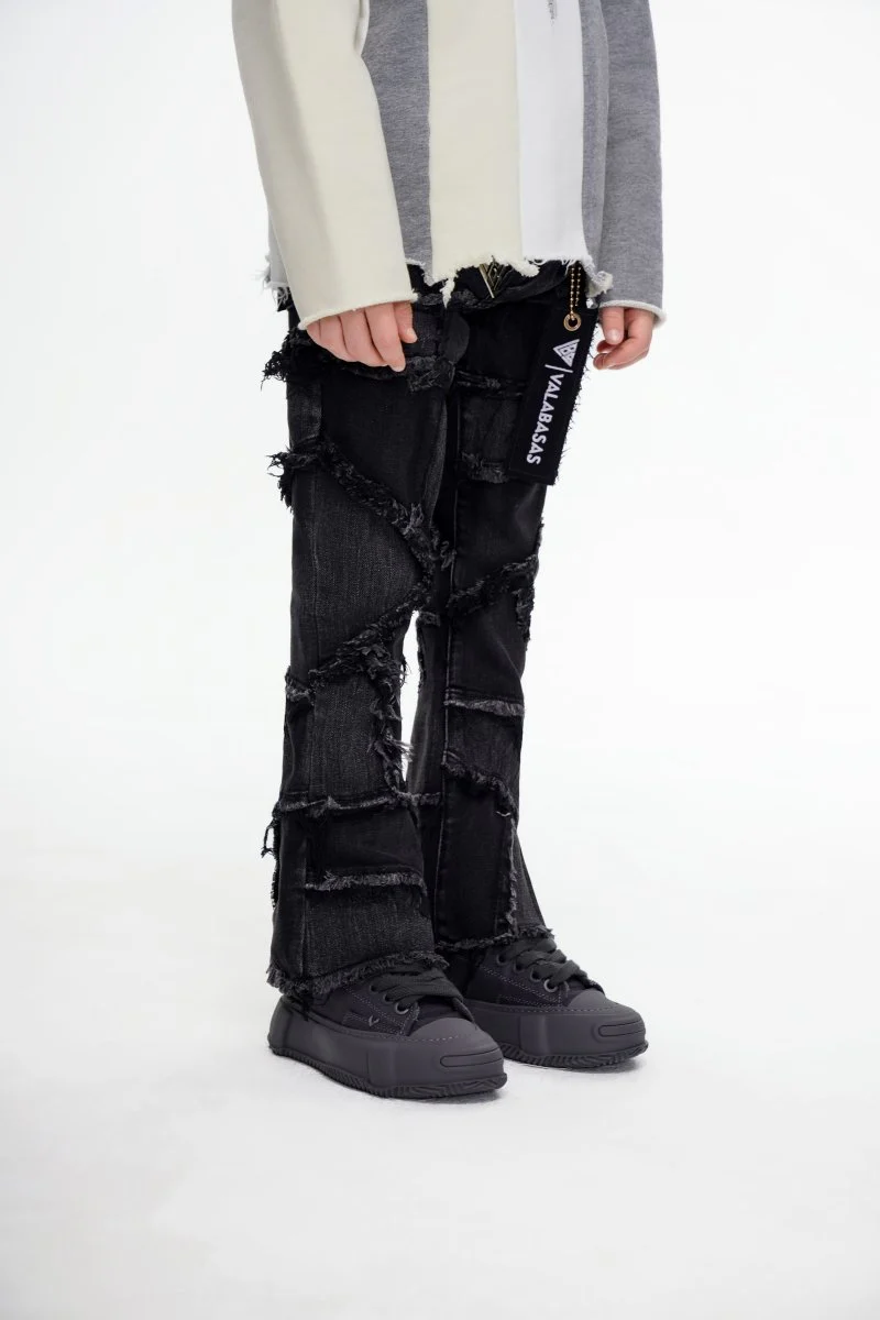 Kids Patchwork Stacked Black - Image 7