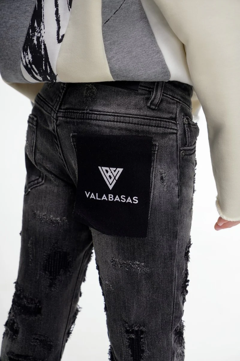 Kids Payload Skinny Grey Denim - Image 2