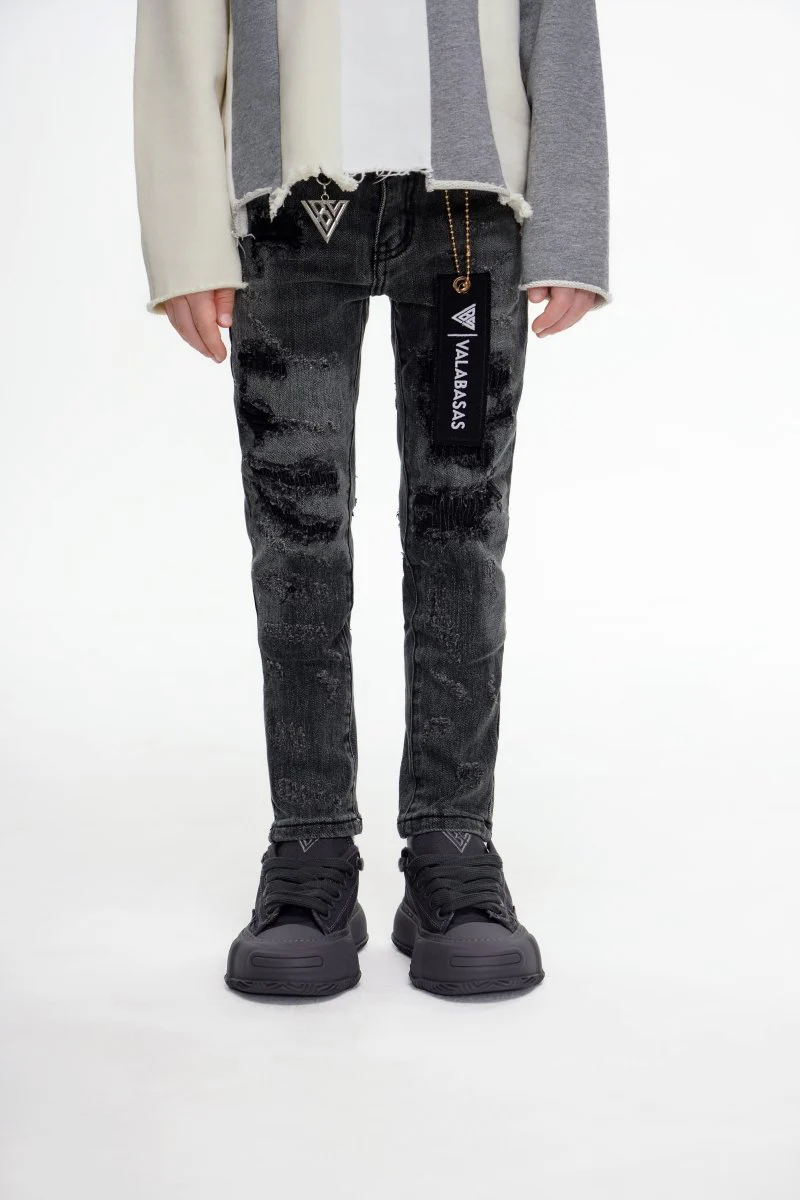 Kids Payload Skinny Grey Denim - Image 4