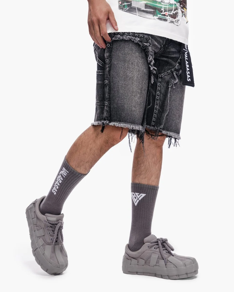 Resident Shorts Grey Wash