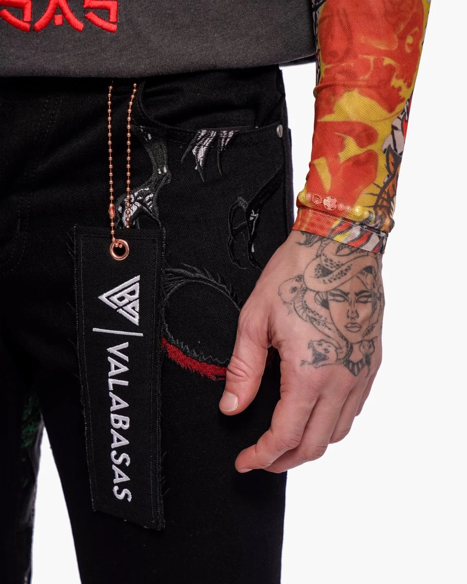 Ryu Stacked Denim Black - Image 4