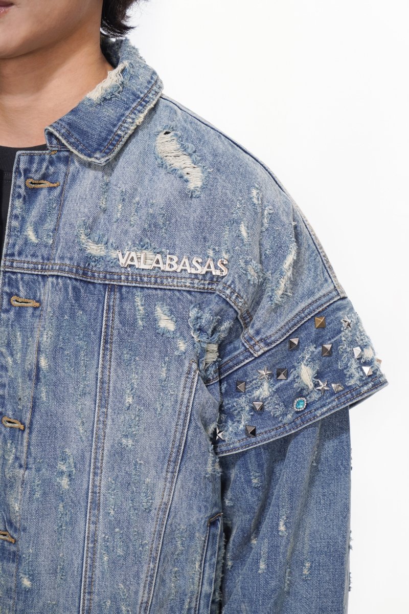 Scavenge Jacket Blue Washed - Image 3