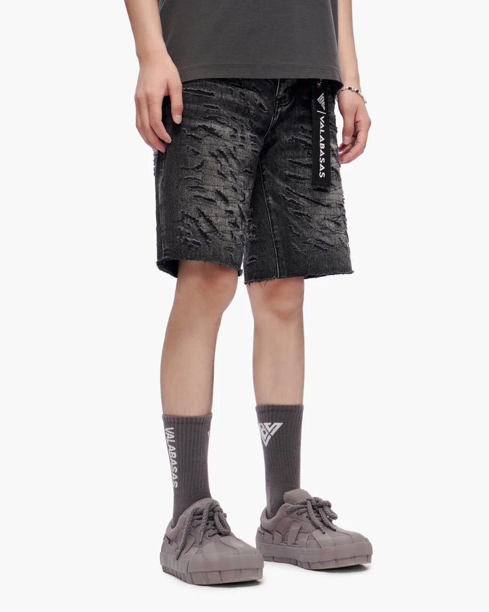 Scrape Shorts Grey Wash - Image 3