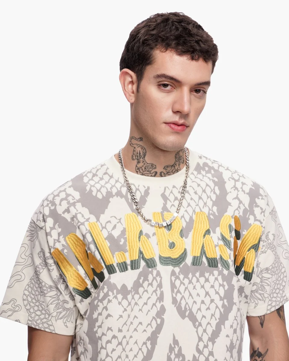 Serpent Fade Tee White - Image 2