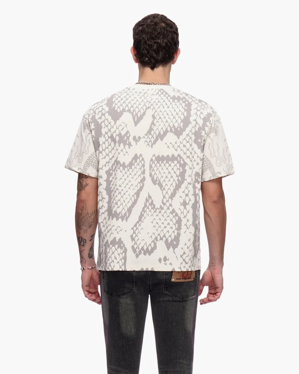 Serpent Fade Tee White - Image 7