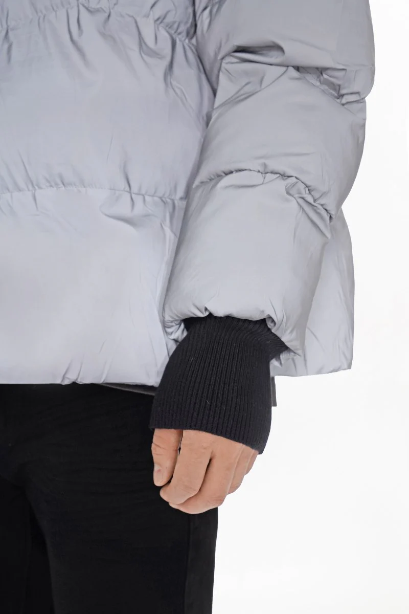 Solid Puffer Jacket 3M - Image 3