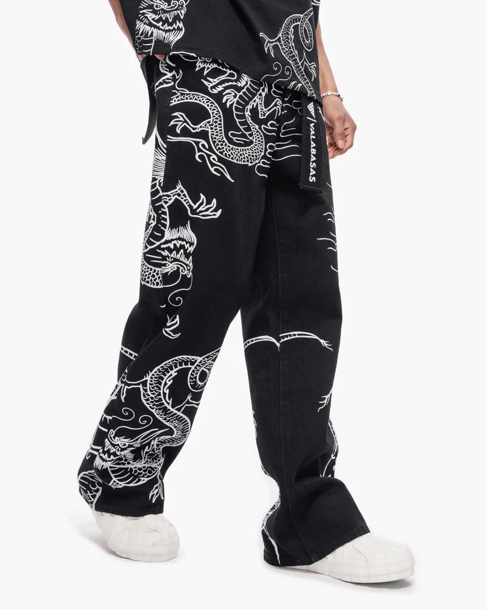 Soru Baggy Denim Jet Black