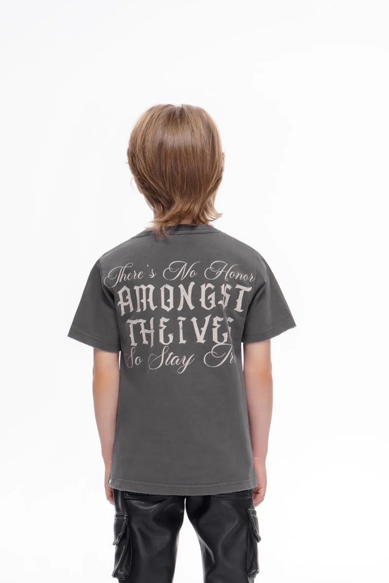 Kids Stay True Vintage Grey Tee - Image 6