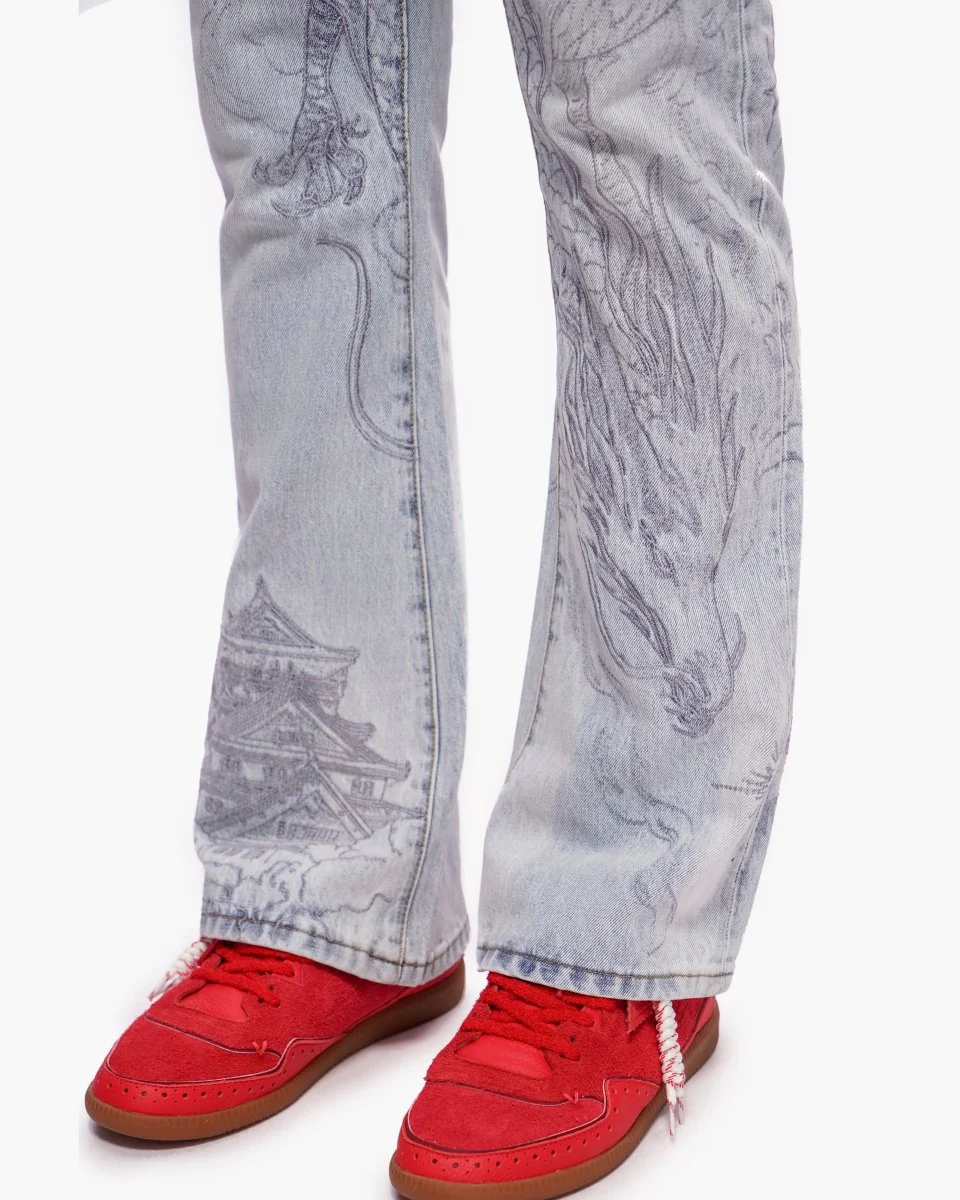 Stone Serpent Stacked Denim Light Blue Wash - Image 3
