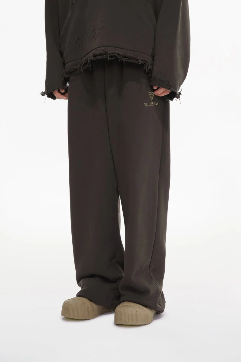 Syndicate Oversized Fleece Pants Baggy Brown - Image 6